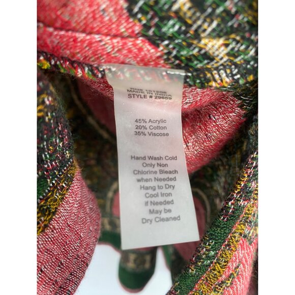 Womens Soft Surroundings OS Sweater Poncho 29659 One Size BOHO - Picture 6 of 6